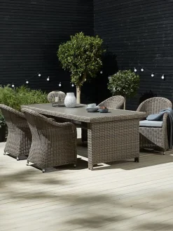 GAMMELBYGAMMELBY L225 table + 4 GAMMELBY chaises gris