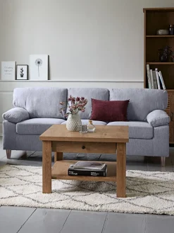 GEDVEDCanapé GEDVED 3 places tissu gris clair