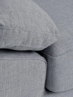 GEDVEDCanapé GEDVED méridienne tissu gris clair