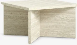 GELSTEDTable basse GELSTED 60x60 coloris travertin