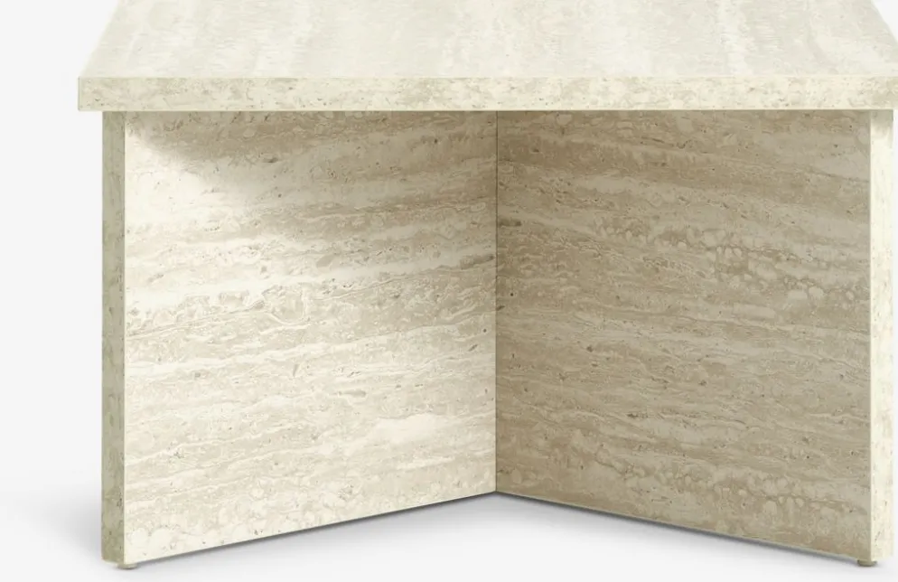 GELSTEDTable basse GELSTED 60x60 coloris travertin