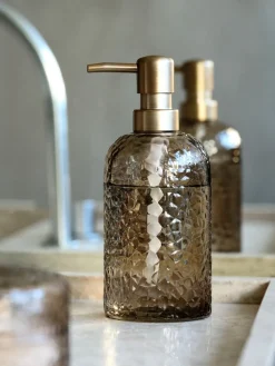 GENEVADDistributeur de savon GENEVAD verre recyclé brun