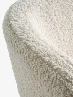 GISTRUPCanapé GISTRUP 2 places tissu teddy blanc cassé