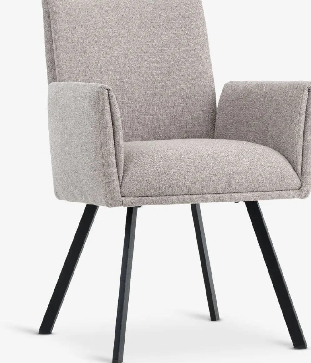 GJESINGChaise GJESING tissu beige/noir