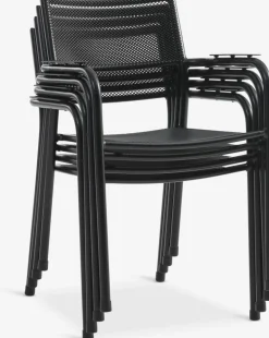 GOTHENBURG + HEMSEDALGOTHENBURG L120 table gris + 4 HEMSEDAL chaises noir