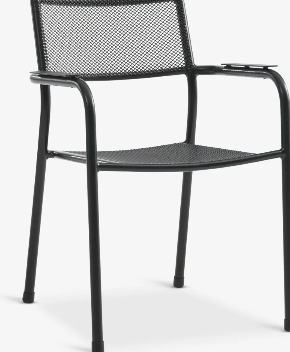 GOTHENBURG + HEMSEDALGOTHENBURG L120 table gris + 4 HEMSEDAL chaises noir
