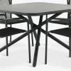 GOTHENBURG + KRISTIANSTADGOTHENBURG L120 table gris + 4 KRISTIANSTAD chaises vert