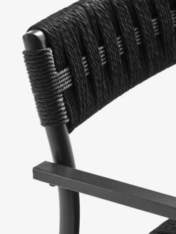 GOTHENBURG + TRILLEVALLENGOTHENBURG L120 table gris + 4 TRILLEVALLEN chaises noir