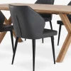 GRIBSKOV + LUNDERSKOVGRIBSKOV L180 table chêne + 4 LUNDERSKOV chaises anthracite