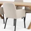 GRIBSKOV + SOTTRUPGRIBSKOV L230 table chêne naturel + 4 SOTTRUP chaises beige
