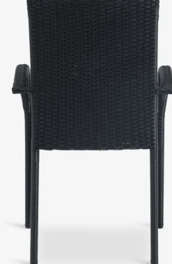 GUDHJEMChaise empilable GUDHJEM noir