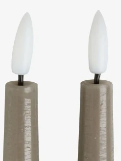 GUDMUNDBougie LED GUDMUND H29cm gris 2pcs/pqt