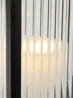 GULDSMEDLanterne GULDSMED l16xL16xH29cm a/LED noir