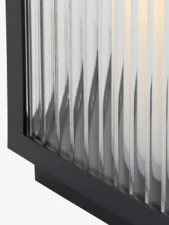 GULDSMEDLanterne GULDSMED l16xL16xH29cm a/LED noir