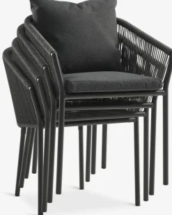 HAGEN + GILJAHAGEN L214 table + 4 GILJA chaises gris
