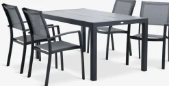 HAGEN + STRANDBYHAGEN L160 table + 4 STRANDBY chaises gris