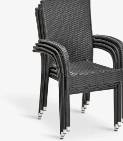 HALDBJERGChaise empilable HALDBJERG noir