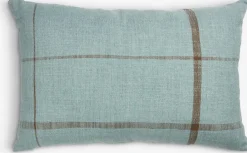 HALLONCoussin HALLON 40x60 bleu poudré/brun