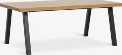 HALSKOVTable basse HALSKOV 70x120 coloris chêne naturel/noir