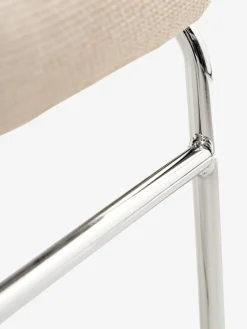 HAMMELChaise HAMMEL tissu beige/chrome