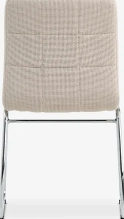HAMMELChaise HAMMEL tissu beige/chrome