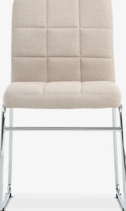 HAMMELChaise HAMMEL tissu beige/chrome