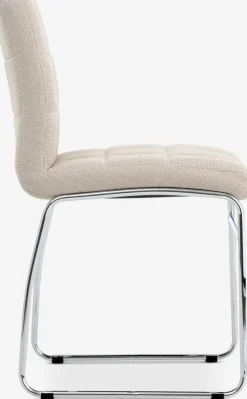 HAMMELChaise HAMMEL tissu beige/chrome