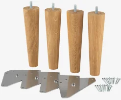 HAMNELVAPieds de lit Ø5xH19cm HAMNELVA chêne 4pcs/pqt