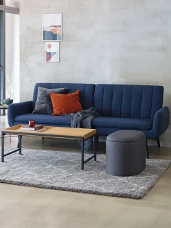 HARNDRUPCanapé convertible HARNDRUP tissu bleu foncé