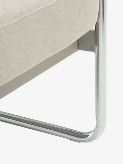 HEDEHUSENECanapé HEDEHUSENE 3 places tissu beige/chrome
