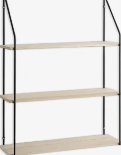 HEJLSMINDEÉtagère murale HEJLSMINDE 3 tablettes noir/naturel