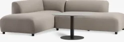 HELAGS + STORHOGNAEnsemble lounge HELAGS noir + STORHOGNA 4pers. taupe
