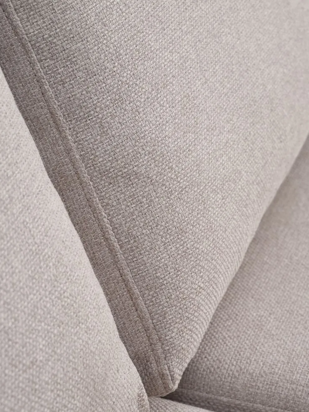 HELLERUPCanapé d'angle HELLERUP extrémité droit tissu beige/chêne