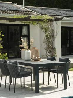 HESTEHAVETable de jardin HESTEHAVE l95xL205/275 noir