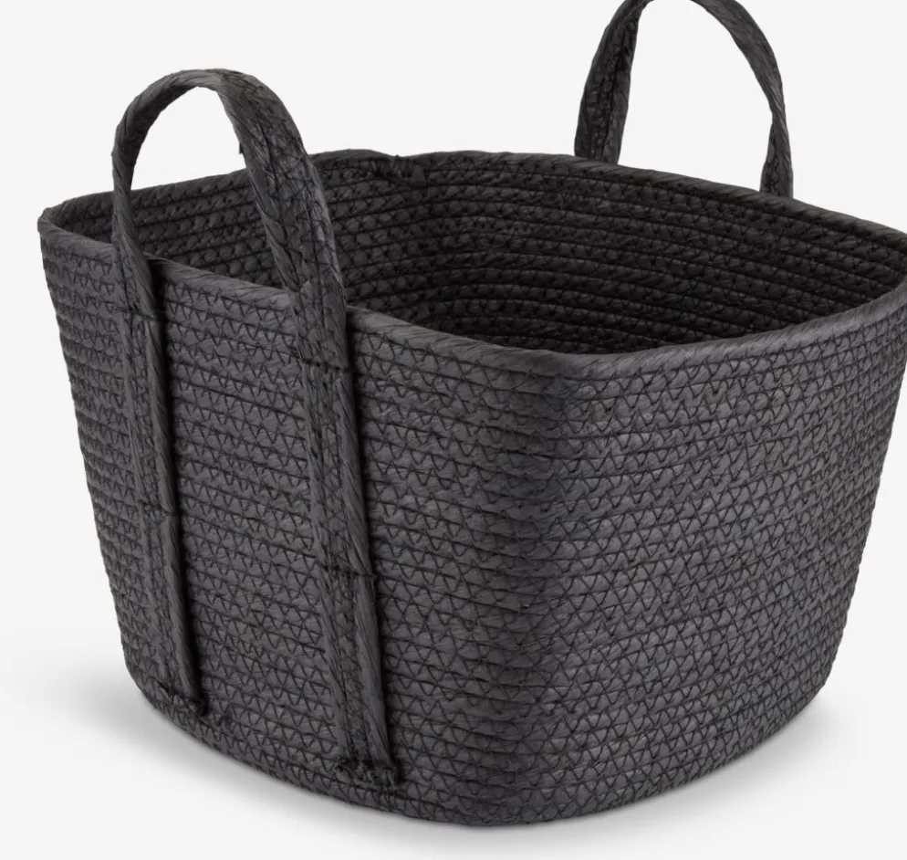 HJALTIPanier HJALTI l30xL30xH20cm noir