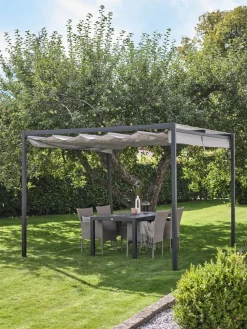 HJORTEMOSEPergola HJORTEMOSE l3xL3xH2,3m gris clair