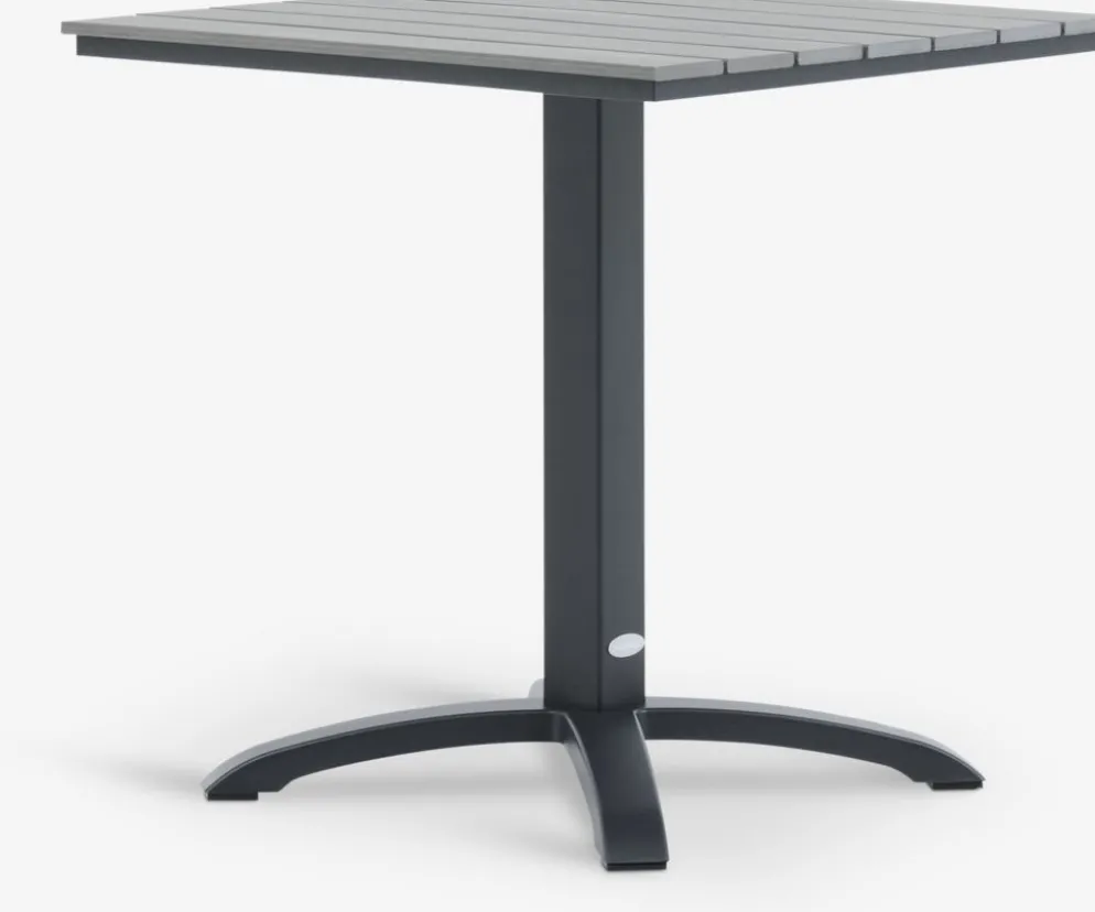 HOBRO + GUDHJEMHOBRO L70 table + 2 GUDHJEM chaises gris