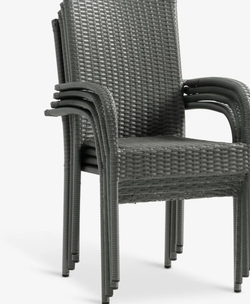 HOBRO + GUDHJEMHOBRO L70 table + 2 GUDHJEM chaises gris