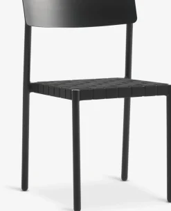 HOBRO + HAGLEBUHOBRO L70 table naturel + 2 HAGLEBU chaises noir