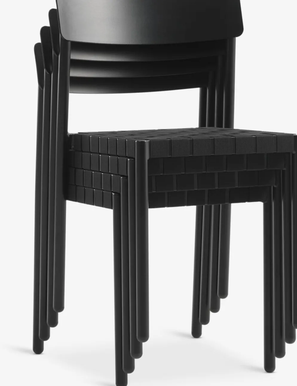HOBRO + HAGLEBUHOBRO L70 table naturel + 2 HAGLEBU chaises noir