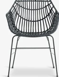 HOBRO + ILDERHUSEHOBRO L70 table gris + 2 ILDERHUSE chaises noir