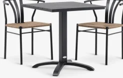 HOBRO + TAGMARKHOBRO L70 table + 2 TAGMARK chaises noir