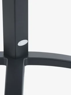 HOBRO + TAGMARKHOBRO L70 table gris + 2 TAGMARK chaises noir
