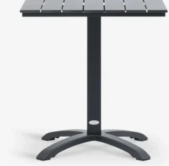 HOBROTable bistrot HOBRO l70xL70 noir