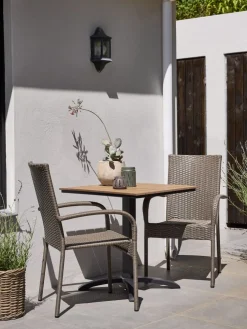 HOBROTable bistrot HOBRO l70xL70 naturel