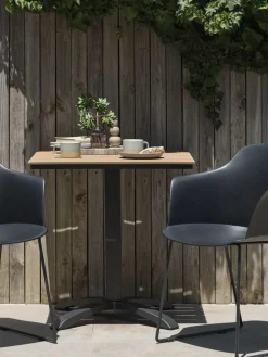 HOBROTable bistrot HOBRO l70xL70 naturel