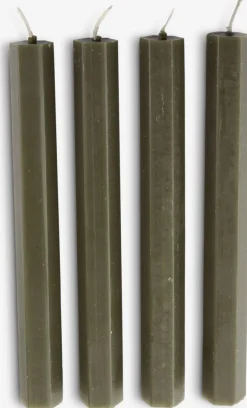 HOLMEBougies pour chandelier HOLME H20cm olive 4 pcs/pqt