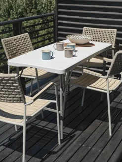 HOLMENTable pliante HOLMEN l62xL124 blanc