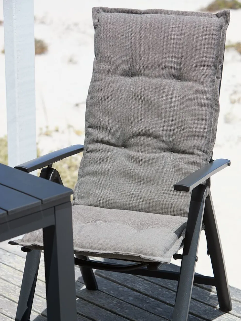 HOPBALLECoussin de jardin p/chaise inclinable HOPBALLE sable foncé