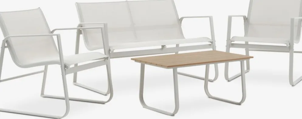 HORNSLETEnsemble lounge HORNSLET 4 personnes beige